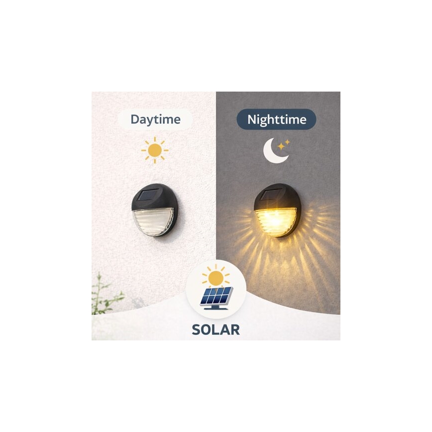 Rabalux - Set van 2 LED zonne-wandlampen LED/0,06W/1,2V 300 mAh IP44