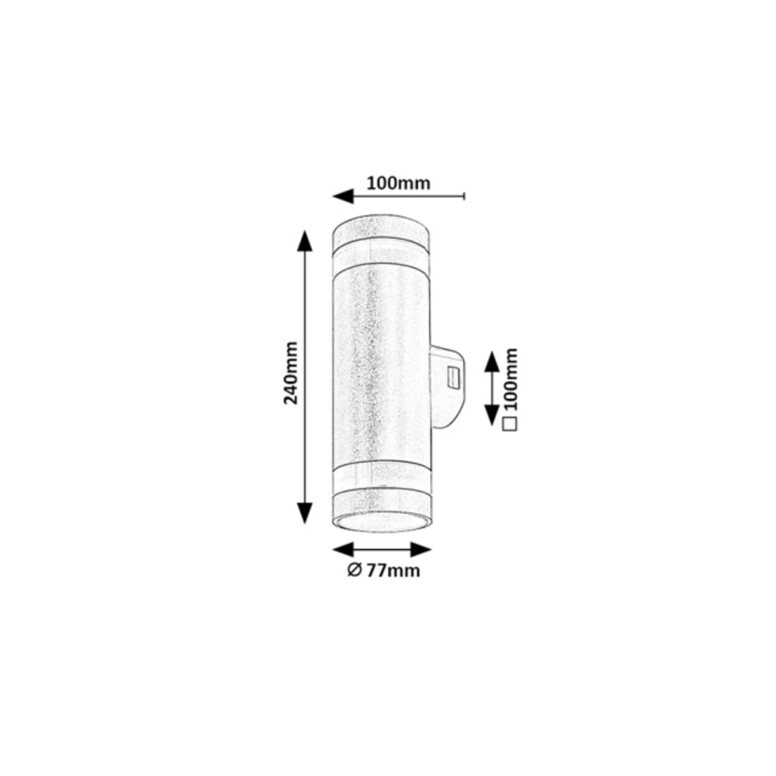 Rabalux - LED buitenwandlamp LED/16W/230V IP65 bruin