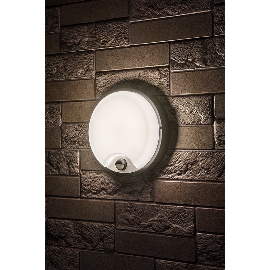 Rabalux - LED buitenwandlamp met sensor LED/18W/230V IP65 zwart