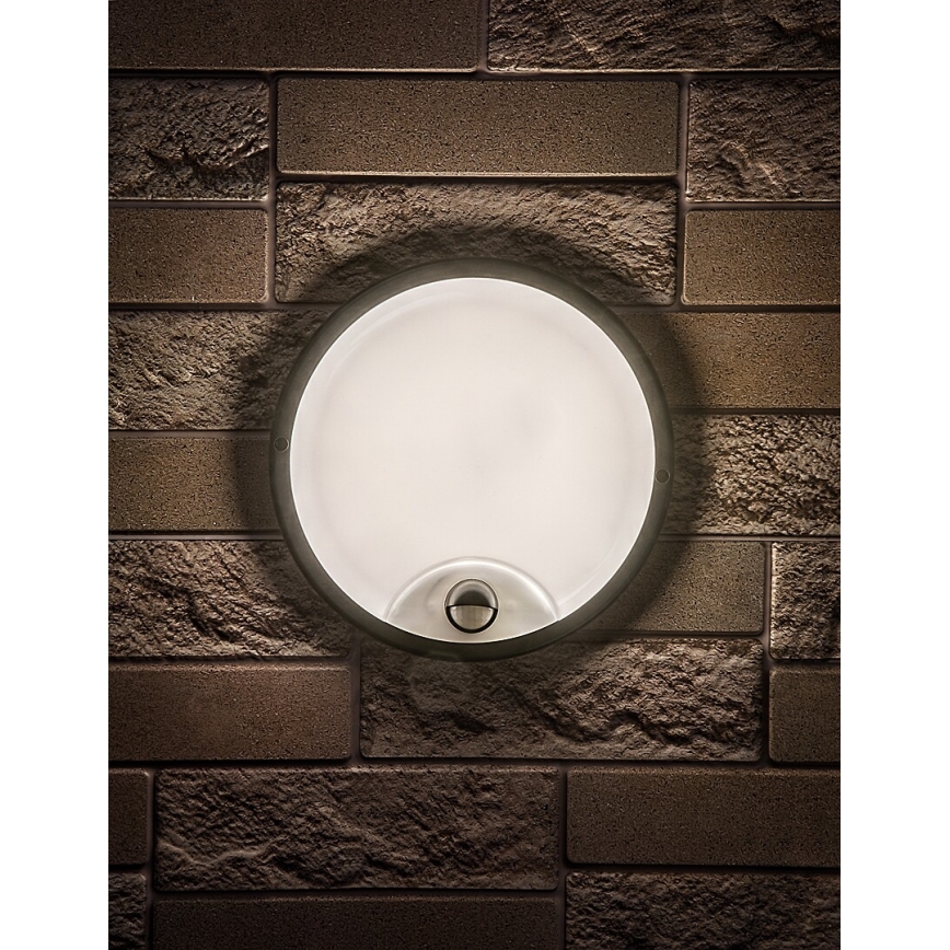 Rabalux - LED buitenwandlamp met sensor LED/18W/230V IP65 zwart