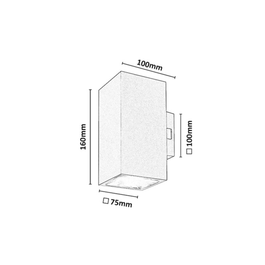 Rabalux - LED buitenwandlamp LED/18W/230V 2700/4000/6500K IP65