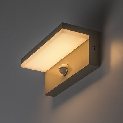 Rabalux - LED buitenwandlamp met sensor LED/9W/230V IP54 beige