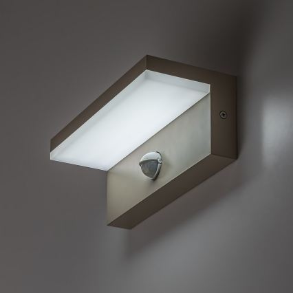 Rabalux - LED buitenwandlamp met sensor LED/9W/230V IP54 beige