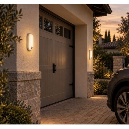 Rabalux - LED buitenplafondlamp met sensor LED/15W/230V IP65 wit