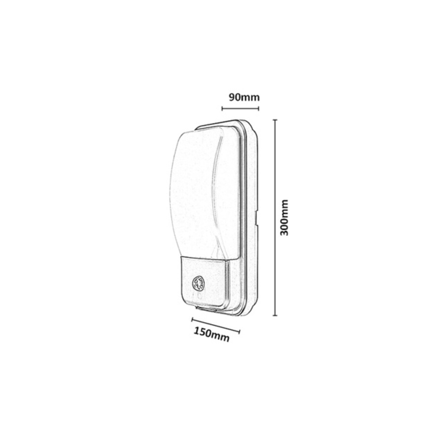Rabalux - LED buitenmuurlamp met bewegingssensor LED/20W/230V IP65
