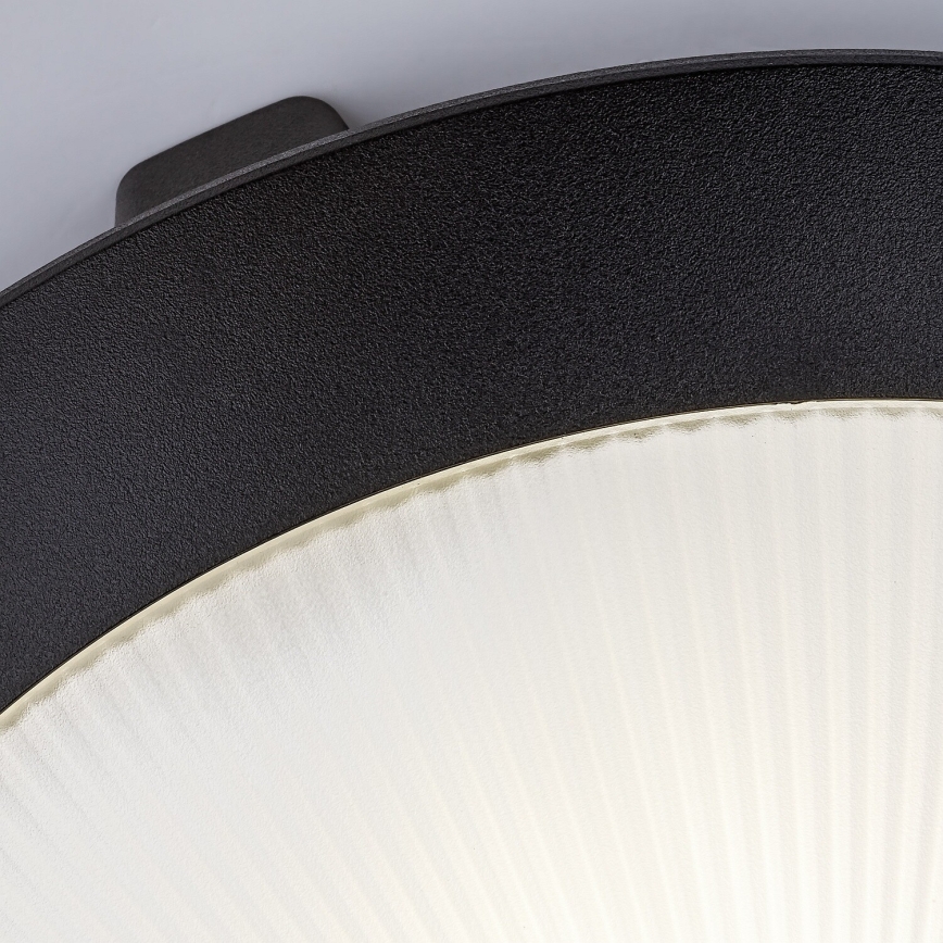 Rabalux - Buitenplafondlamp 1xE27/9W/230V IP65 Ø 30 cm zwart