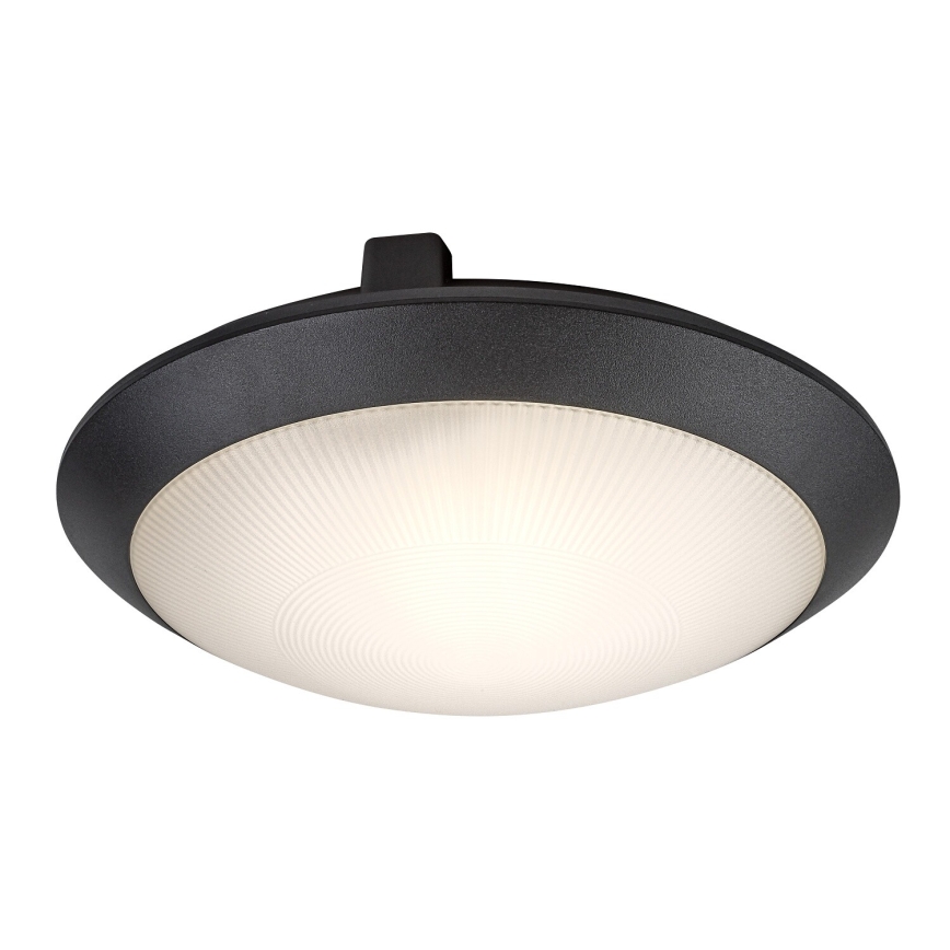 Rabalux - Buitenplafondlamp 1xE27/9W/230V IP65 Ø 30 cm zwart
