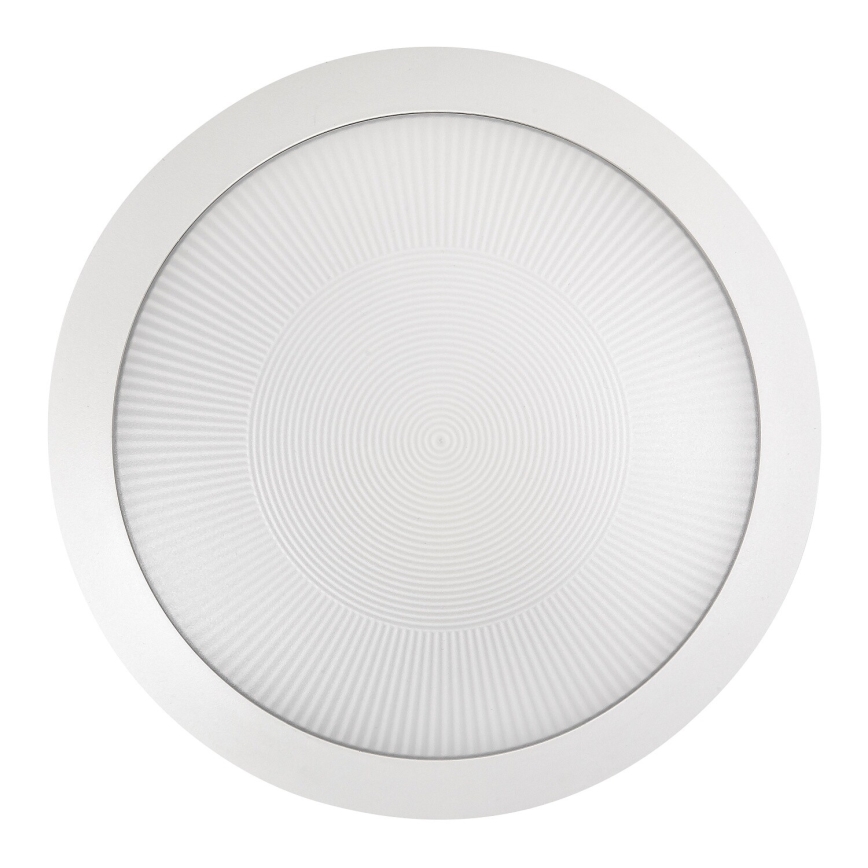 Rabalux - Buitenplafondlamp met bewegingssensor 1xE27/9W/230V IP65 Ø 30 cm wit