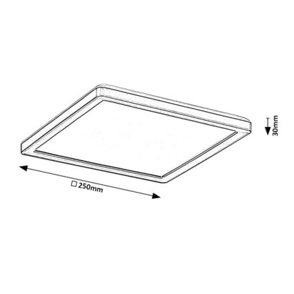 Rabalux - Dimbare LED Plafond Lamp voor Buiten LED/15W/230V Wi-Fi Tuya 2700-6500K IP44 + afstandsbediening