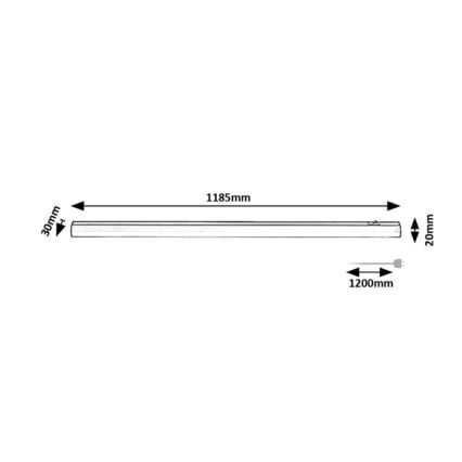 Rabalux - LED Onder keukenkast verlichting LED/18W/230V 4000K 118 cm