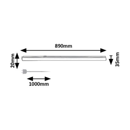 Rabalux - LED Onder keukenkast verlichting LED/12W/230V 3000/4000K wit