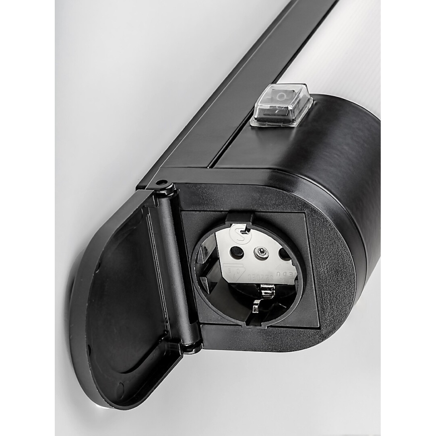 Rabalux - LED Onder keukenkastverlichting met stopcontact LED/17W/230V 4000K IP44 zwart 57 cm