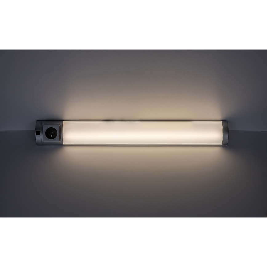 Rabalux - LED Onder keukenkastverlichting met stopcontact LED/8W/230V 4000K 68 cm zilver
