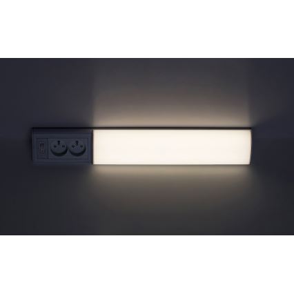 Rabalux - LED Onder keukenkastverlichting met stopcontacten LED/10W/230V 4000K 50 cm wit