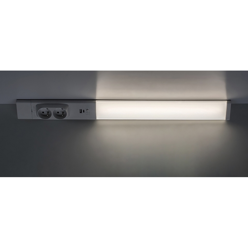 Rabalux - LED Onder keukenkastverlichting met stopcontacten LED/18W/230V 4000K 60 cm wit