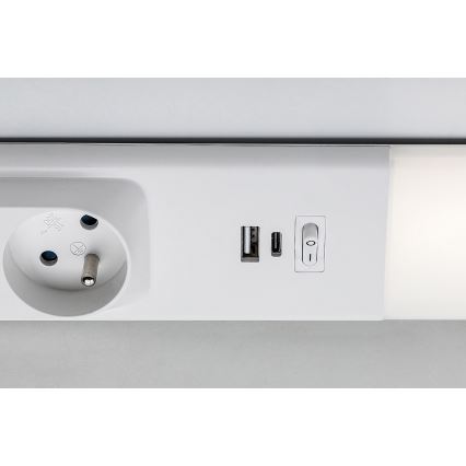 Rabalux - LED Onder keukenkastverlichting met stopcontacten LED/18W/230V 4000K 60 cm wit