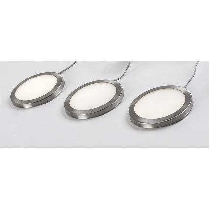 Rabalux - SET 3x LED Dimbare kastverlichting 3xLED/1W/230V 4000K