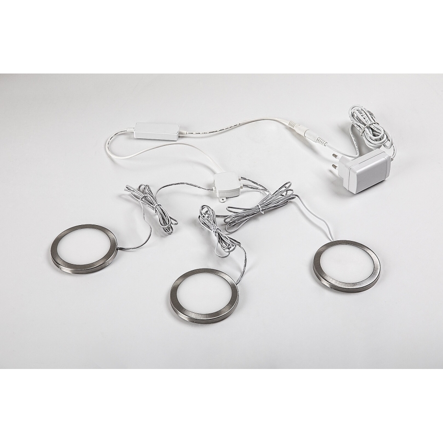 Rabalux - SET 3x LED Dimbare kastverlichting 3xLED/1W/230V 4000K