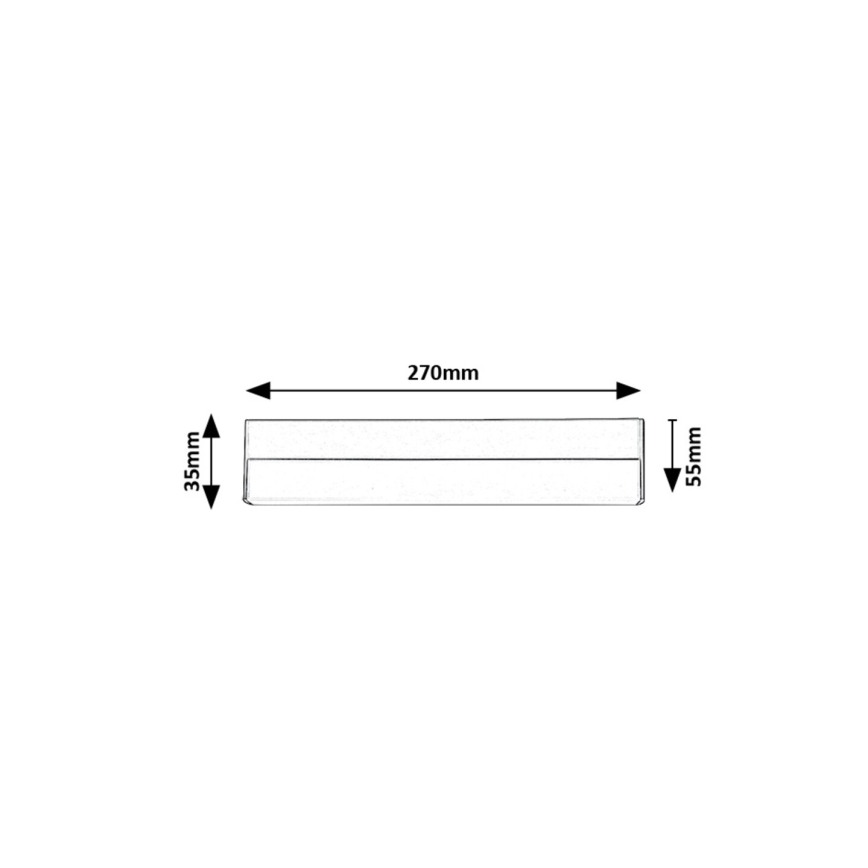 Rabalux - LED Onder keukenkast verlichting LED/7W/230V 4000K zwart