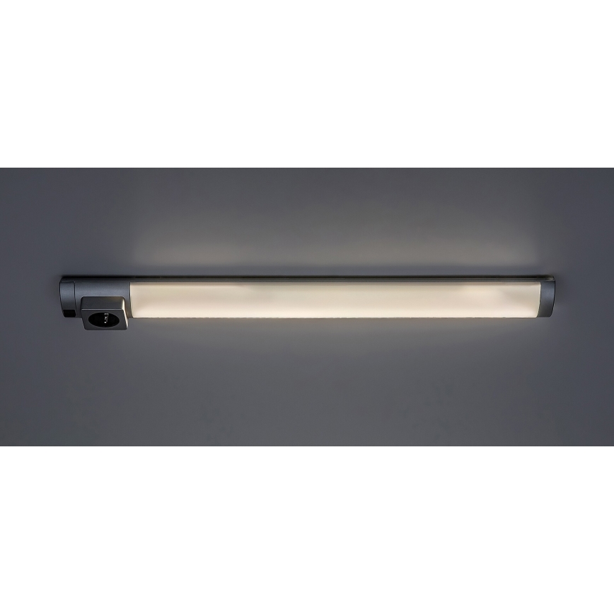 Rabalux - LED Onder keukenkastverlichting met stopcontact LED/8W/230V 4000K 68 cm mat chroom