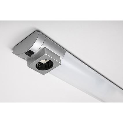 Rabalux - LED Onder keukenkastverlichting met stopcontact LED/8W/230V 4000K 68 cm mat chroom