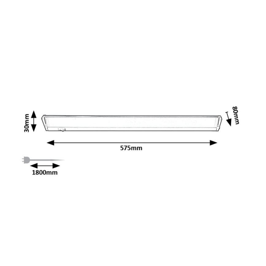 Rabalux - LED Onder keukenkast verlichting LED/10W/230V 4000K 57 cm wit