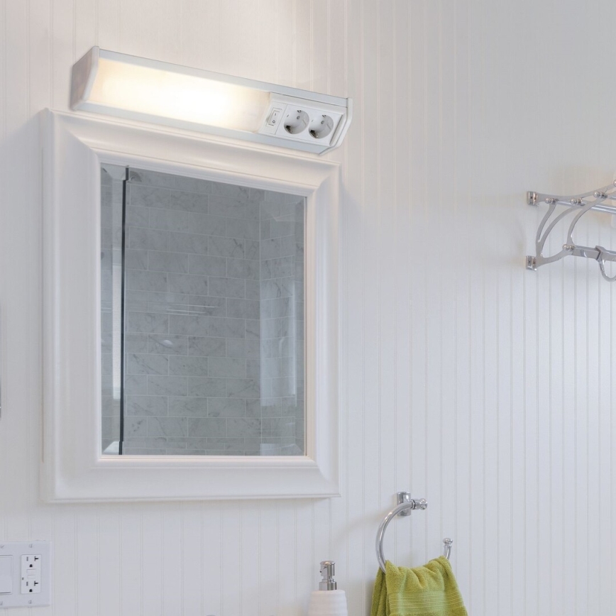 Rabalux - LED Onder keukenkast verlichting met 2 stopcontacten LED/10W/230V 4000K 50 cm wit