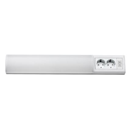Rabalux - LED Onder keukenkast verlichting met 2 stopcontacten LED/10W/230V 4000K 50 cm wit