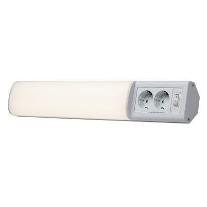 Rabalux - LED Onder keukenkast verlichting met 2 stopcontacten LED/10W/230V 4000K 50 cm wit