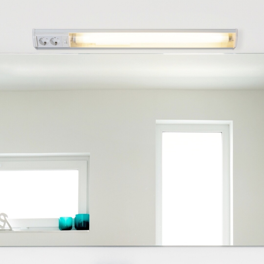 Rabalux - LED Onder keukenkast verlichting met 2 stopcontacten LED/15W/230V 4000K 70 cm wit