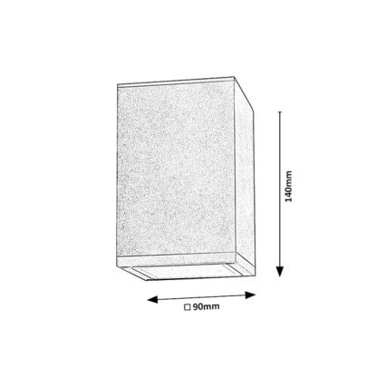 Rabalux - Spot voor Buiten 1xGU10/35W/230V vierkant IP54