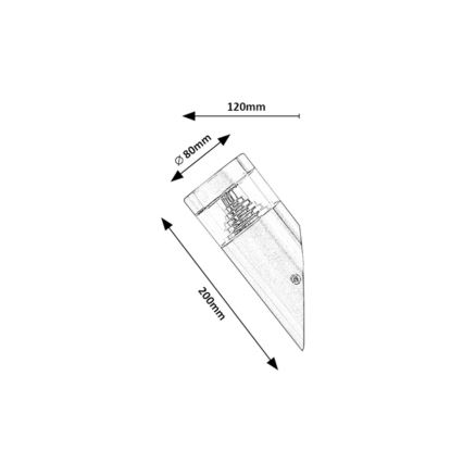 Rabalux - LED Wandlamp voor buiten LED/7W/230V IP54