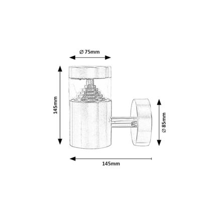 Rabalux - LED Wandlamp voor buiten  LED/7W/230V IP54