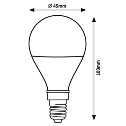 Rabalux - LED Lamp G45 E14/2W/230V 3000K Energieklasse A