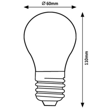 Rabalux - LED Lamp A60 E27/7W/230V 3000K Energieklasse A