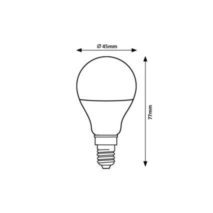 Rabalux - LED Lamp G45 E14/5W/230V 3000K