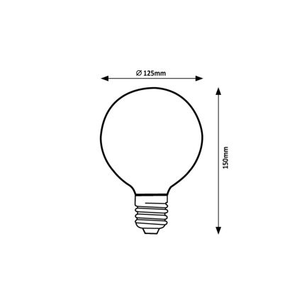 Rabalux - LED Lamp G125 E27/5W/230V 1800K