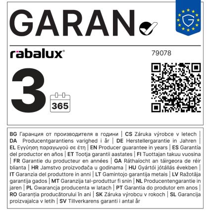 Rabalux - LED Lamp T30 E27/2W/230V 1800K