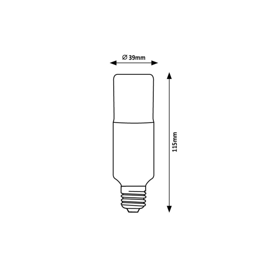 Rabalux - LED Lamp SMD T39 E27/9W/230V 3000K