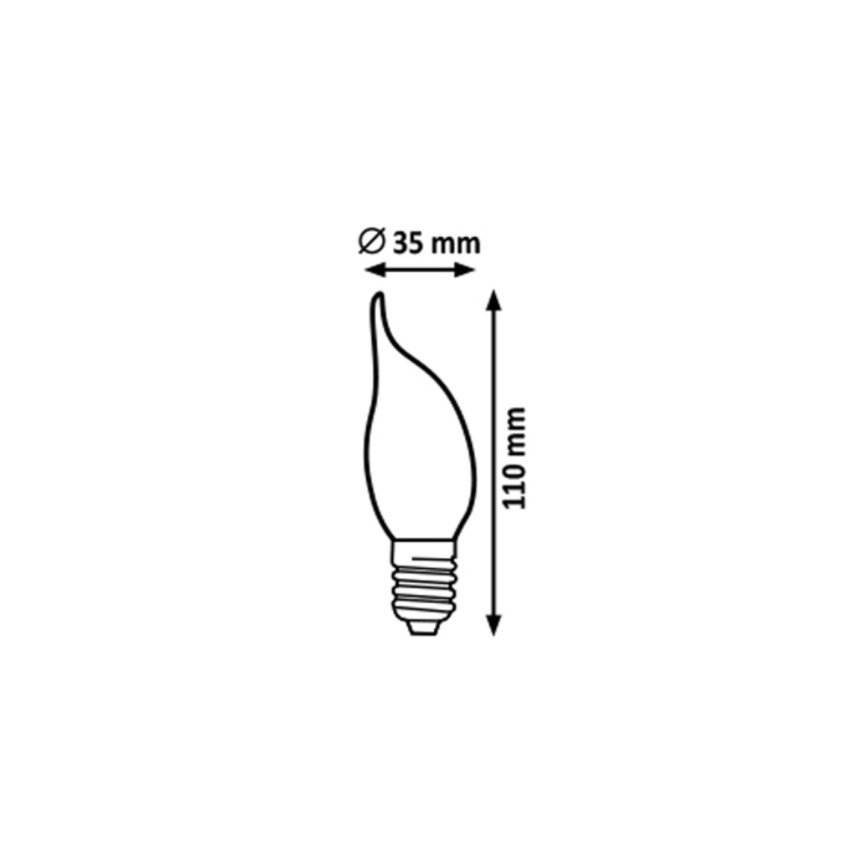 Rabalux - LED Lamp FILAMENT CF35 E14/4W/230V 2700K