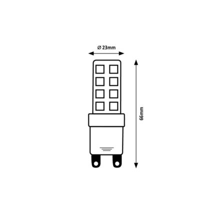Rabalux - LED-lamp SMD G9/9W/230V 4000K