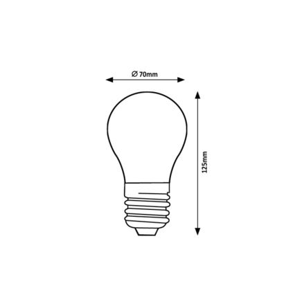 Rabalux - LED-lamp FILAMENT A70 E27/18W/230V 3000K