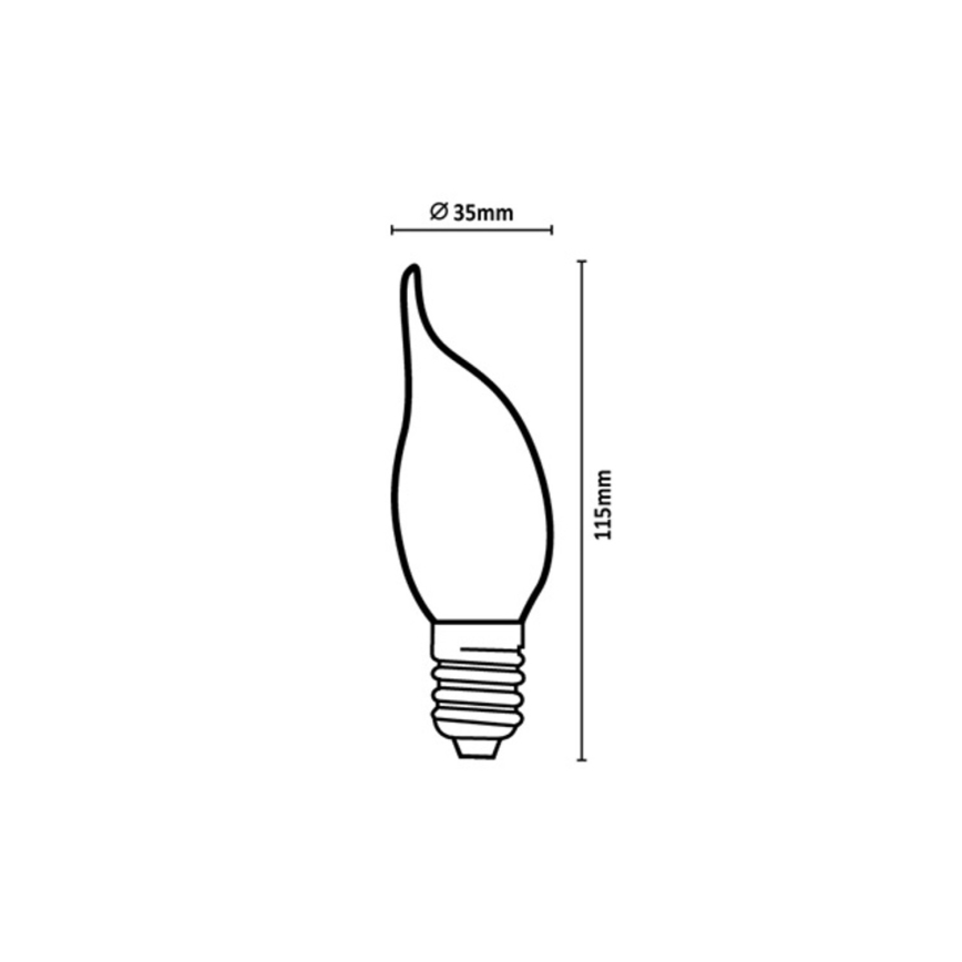Rabalux - LED-lamp FILAMENT CF35 E14/6W/230V 3000K