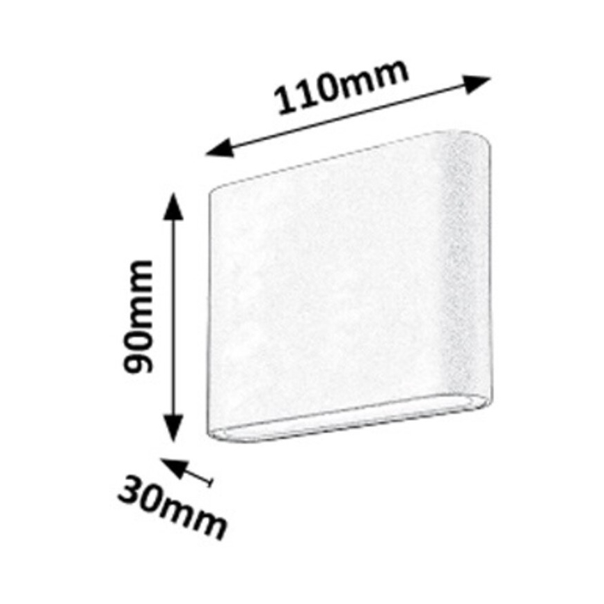 Rabalux - LED Wandlamp voor buiten 2xLED/3W/230V IP54 3000K