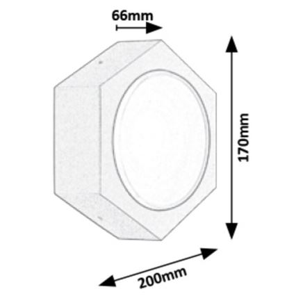 Rabalux - LED Wandlamp voor buiten LED/9W/230V IP54 680lm 3000K