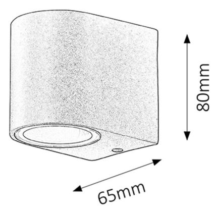 Rabalux - Buiten wandlamp 1xGU10/35W/230V IP44