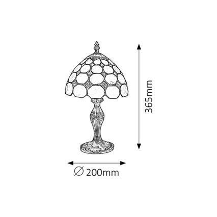 Rabalux 8072 - Tafellamp MARVEL 1xE14/40W/230V