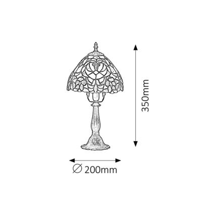 Rabalux - Tiffany tafellamp 1xE14/40W/230V