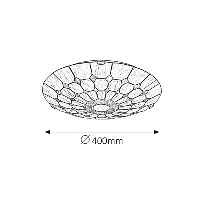 Rabalux - Tiffany glas-in-lood plafondlamp 2xE27/60W/230V diameter 40 cm