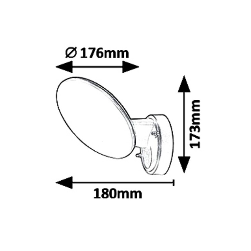 Rabalux 8134 - LED Wandlamp voor buiten VARNA LED/12W/230V IP54